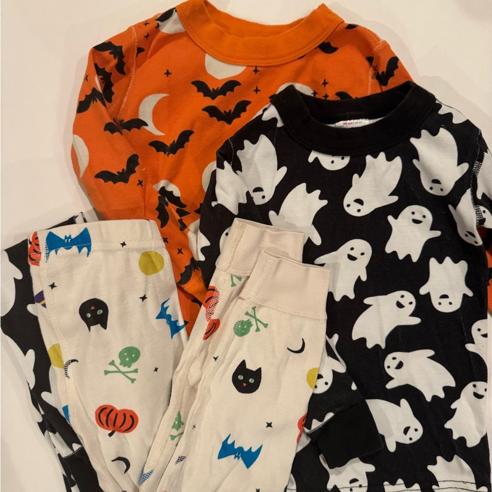 Lot (3T) Hanna Andersson Cotton Halloween Pajamas